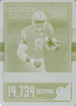 2017 Panini Plates & Patches - 2017 Panini Classics Record Breakers Printing Plate Yellow #19 Tim Brown Front