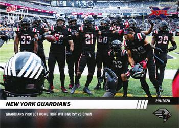 2020 Topps Now XFL #6 New York Guardians Front