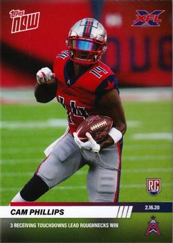 2020 Topps Now XFL #13 Cam Phillips Front