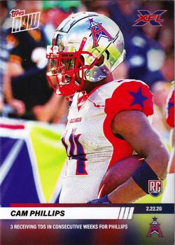 2020 Topps Now XFL #15 Cam Phillips Front