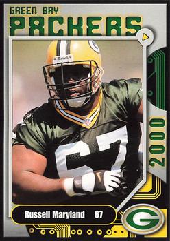 2000 Green Bay Packers Police - Racine County Sheriffs Department #12 Russell Maryland Front