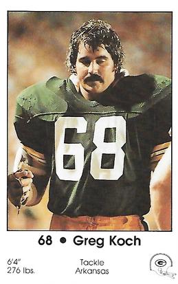 1983 Green Bay Packers Police - First Wisconsin Banks, Your Waukesha Police #NNO Greg Koch Front