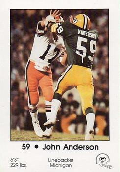 1983 Green Bay Packers Police - Your Local Law Enforcement Agency #NNO John Anderson Front