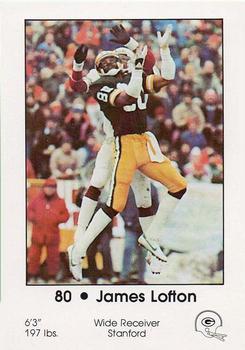1983 Green Bay Packers Police - Your Local Law Enforcement Agency #NNO James Lofton Front