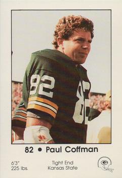 1983 Green Bay Packers Police - First Wisconsin Banks, Your Local Law Enforcement Agency #NNO Paul Coffman Front