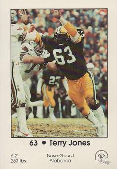 1983 Green Bay Packers Police - First Wisconsin Banks, Your Local Law Enforcement Agency #NNO Terry Jones Sr. Front