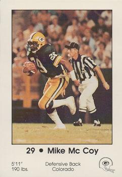 1983 Green Bay Packers Police - First Wisconsin Banks, Your Local Law Enforcement Agency #NNO Mike McCoy Front