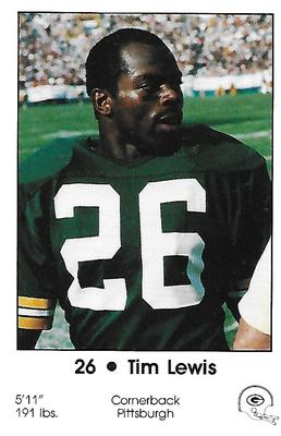 1984 Green Bay Packers Police - First Wisconsin Banks, Your Local Law Enforcement Agency #5 Tim Lewis Front