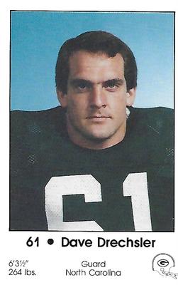 1984 Green Bay Packers Police - First Wisconsin Banks, Your Local Law Enforcement Agency #12 Dave Drechsler Front