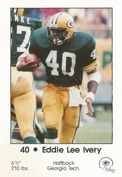 1984 Green Bay Packers Police - First Wisconsin Banks, Your Local Law Enforcement Agency #9 Eddie Lee Ivery Front