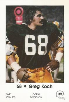 1984 Green Bay Packers Police - First Wisconsin Banks, Your Local Law Enforcement Agency #20 Greg Koch Front