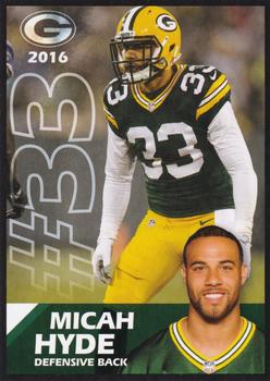 2016 Green Bay Packers Police - Amery Police Department #12 Micah Hyde Front
