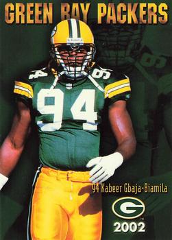 2002 Green Bay Packers Police - New Richmond Clinic S.C., GTK Service-Towing and Lockouts, Kids Company, New Richmond Police Department #7 Kabeer Gbaja-Biamila Front