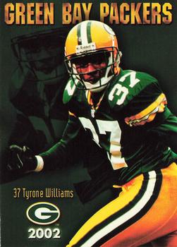 2002 Green Bay Packers Police - New Richmond Clinic S.C., GTK Service-Towing and Lockouts, Kids Company, New Richmond Police Department #8 Tyrone Williams Front
