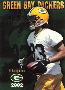 2002 Green Bay Packers Police - New Richmond Clinic S.C., GTK Service-Towing and Lockouts, Kids Company, New Richmond Police Department #20 Terry Glenn Front