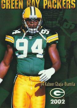 2002 Green Bay Packers Police - Racine County D.A.R.E. Program #7 Kabeer Gbaja-Biamila Front