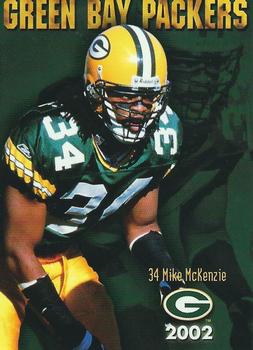 2002 Green Bay Packers Police - Racine County D.A.R.E. Program #10 Mike McKenzie Front