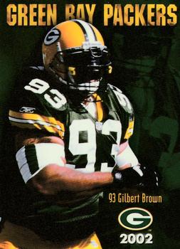 2002 Green Bay Packers Police - Larry Fritsch Cards,Stevens Point and the Town of Hull (Portage County) Fire Dept. #6 Gilbert Brown Front