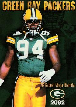 2002 Green Bay Packers Police - Larry Fritsch Cards,Stevens Point and the Town of Hull (Portage County) Fire Dept. #7 Kabeer Gbaja-Biamila Front