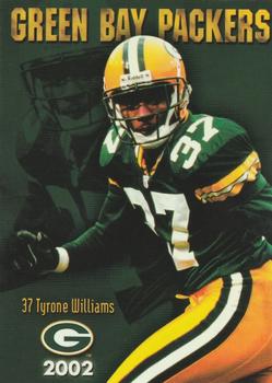 2002 Green Bay Packers Police - Larry Fritsch Cards,Stevens Point and the Town of Hull (Portage County) Fire Dept. #8 Tyrone Williams Front