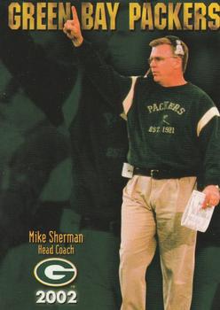 2002 Green Bay Packers Police - Larry Fritsch Cards,Stevens Point and the Town of Hull (Portage County) Fire Dept. #11 Mike Sherman Front