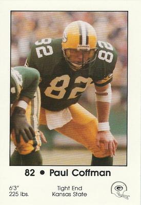 1985 Green Bay Packers Police - First Wisconsin Banks, Brookfield Police #2 Paul Coffman Front