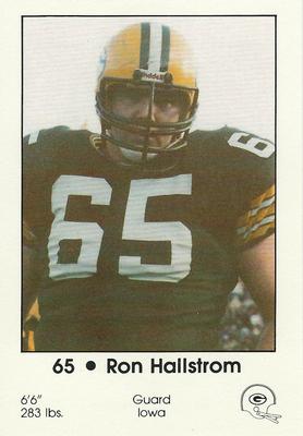 1985 Green Bay Packers Police - First Wisconsin Banks, Brookfield Police #4 Ron Hallstrom Front