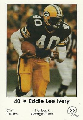 1985 Green Bay Packers Police - First Wisconsin Banks, Brookfield Police #5 Eddie Lee Ivery Front