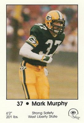 1985 Green Bay Packers Police - First Wisconsin Banks, Brookfield Police #10 Mark Murphy Front