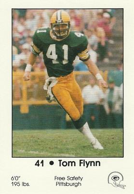 1985 Green Bay Packers Police - First Wisconsin Banks, Brookfield Police #14 Tom Flynn Front