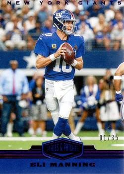 2019 Panini Plates & Patches - Purple #69 Eli Manning Front