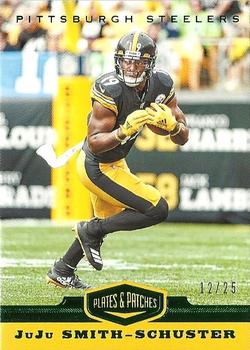 2019 Panini Plates & Patches - Green #81 JuJu Smith-Schuster Front