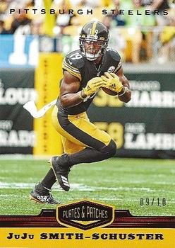 2019 Panini Plates & Patches - Red #81 JuJu Smith-Schuster Front