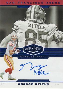 2019 Panini Plates & Patches - Marquee Marks Autographs Blue #MM-GKI George Kittle Front