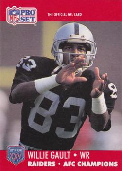 1990-91 Pro Set Super Bowl XXV Binder - Super Bowl XXV Raiders #153 Willie Gault Front