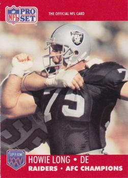 1990-91 Pro Set Super Bowl XXV Binder - Super Bowl XXV Raiders #545 Howie Long Front