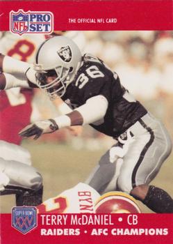 1990-91 Pro Set Super Bowl XXV Binder - Super Bowl XXV Raiders #546 Terry McDaniel Front