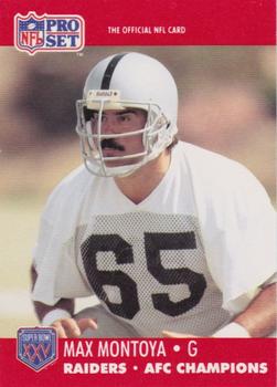 1990-91 Pro Set Super Bowl XXV Binder - Super Bowl XXV Raiders #547 Max Montoya Front