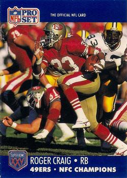 1990-91 Pro Set Super Bowl XXV Binder - Super Bowl XXV 49ers #287 Roger Craig Front