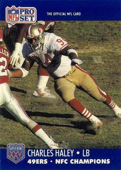 1990-91 Pro Set Super Bowl XXV Binder - Super Bowl XXV 49ers #289 Charles Haley Front