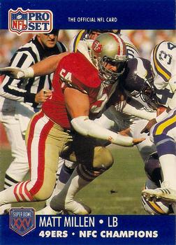 1990-91 Pro Set Super Bowl XXV Binder - Super Bowl XXV 49ers #640 Matt Millen Front