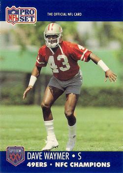 1990-91 Pro Set Super Bowl XXV Binder - Super Bowl XXV 49ers #644 Dave Waymer Front
