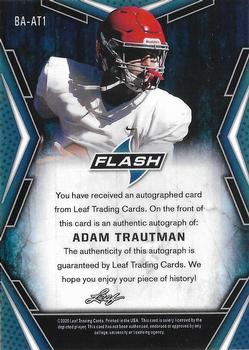 2020 Leaf Flash #BA-AT1 Adam Trautman Back