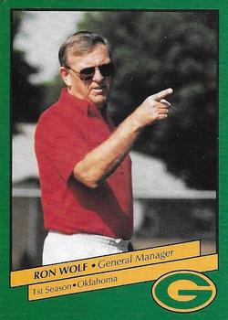 1992 Green Bay Packers Police - The Oshkosh Northwestern, Oshkosh Noon Kiwanis, The Athletes Foot, Oshkosh Police Department #1 Ron Wolf Front