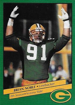 1992 Green Bay Packers Police - The Oshkosh Northwestern, Oshkosh Noon Kiwanis, The Athletes Foot, Oshkosh Police Department #11 Brian Noble Front