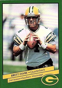1992 Green Bay Packers Police - The Oshkosh Northwestern, Oshkosh Noon Kiwanis, The Athletes Foot, Oshkosh Police Department #14 Brett Favre Front