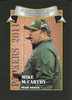 2011 Green Bay Packers Police - Larry Frisch Cards LLC, Stevens Point and the Town of Hull (Portage County) Fire Dept. #2 Mike McCarthy Front