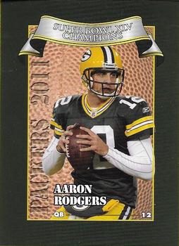 2011 Green Bay Packers Police - Larry Frisch Cards LLC, Stevens Point and the Town of Hull (Portage County) Fire Dept. #3 Aaron Rodgers Front