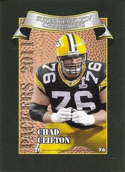 2011 Green Bay Packers Police - Larry Frisch Cards LLC, Stevens Point and the Town of Hull (Portage County) Fire Dept. #8 Chad Clifton Front