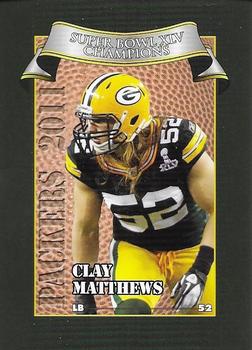 2011 Green Bay Packers Police - Larry Frisch Cards LLC, Stevens Point and the Town of Hull (Portage County) Fire Dept. #14 Clay Matthews Front